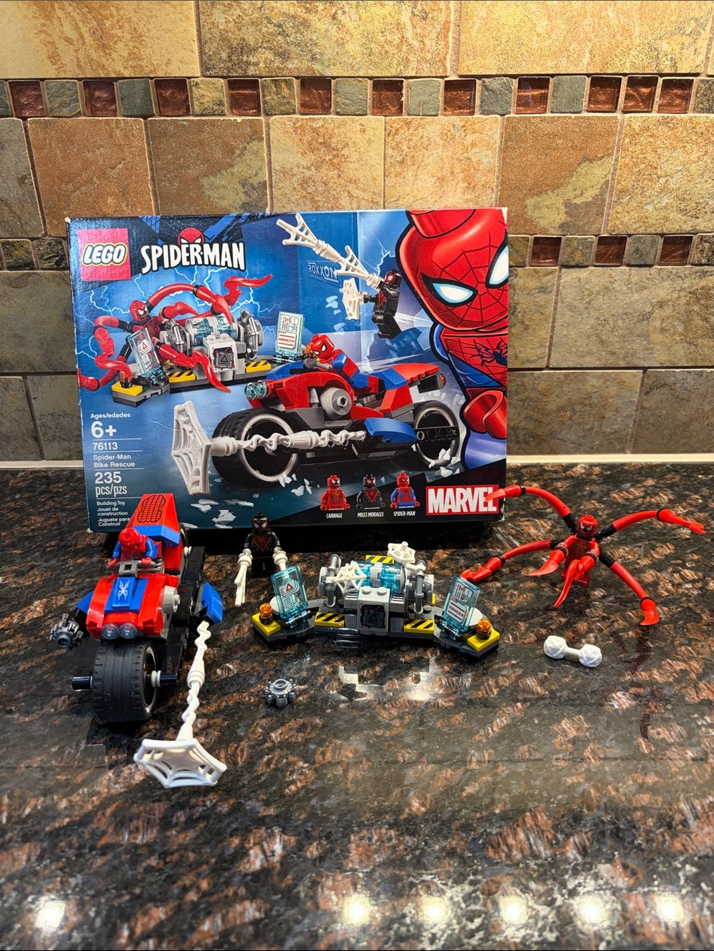Lego Marvel Spider-Man Bike Rescue #76113 235 Pieces Ages 6+